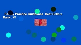 Family Practice Guidelines  Best Sellers Rank : #1