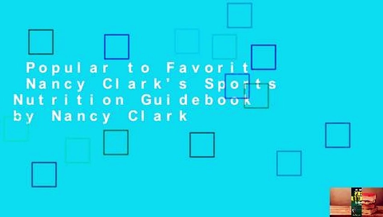 Popular to Favorit  Nancy Clark's Sports Nutrition Guidebook by Nancy Clark