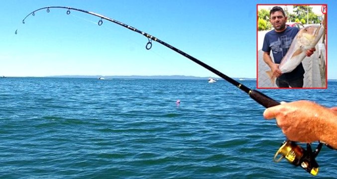 Oltayla 12 kiloluk sinarit yakaladı! Kilosunu 150 liradan satacak