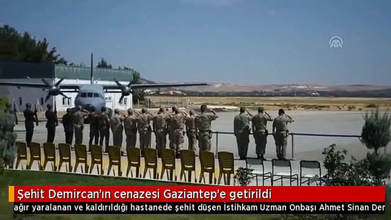 Şehit Demircan'ın cenazesi Gaziantep'e getirildi
