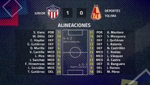Resumen partido entre Junior y Deportes Tolima Jornada 1 Clausura Colombia