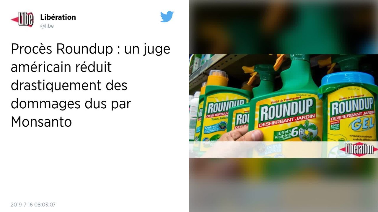 Procès Roundup. Un juge diminue les indemnités dues par Bayer à un retraité américain
