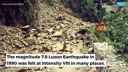 What triggered the 1990 Luzon quake