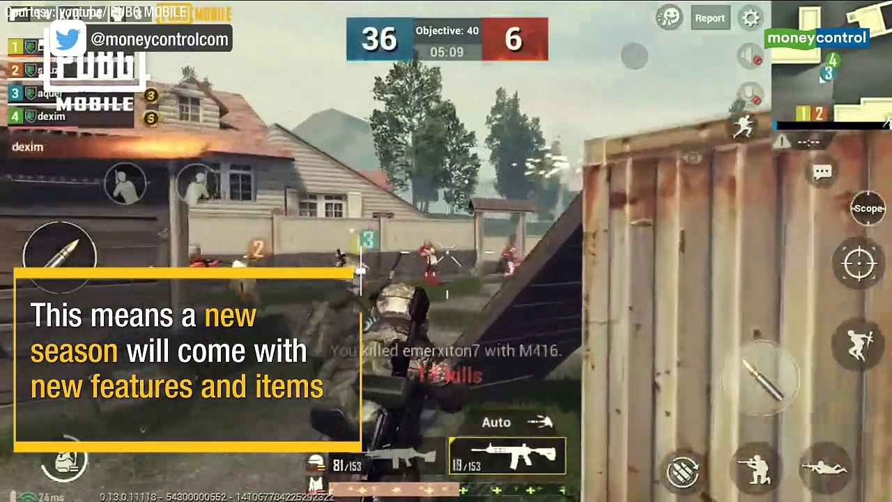 PUBG Mobile 0.13.5 beta: Season 8 to get new weapons, UI changes and more