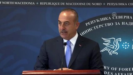 Çavuşoğlu: "Makedonya'nın güvenliği ve istikrarı bakımından, (FETÖ) bu şebekenin burada...