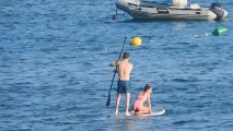 Miguel Bernardeau y Aitana Ocaña, amor en la tabla de paddle-surf