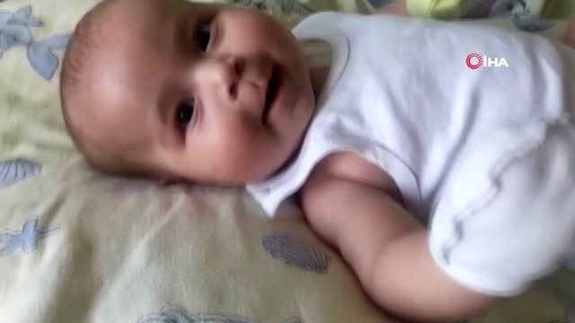 6 aylık Nehir bebek yaşama tutunmak için ilik nakli bekliyor