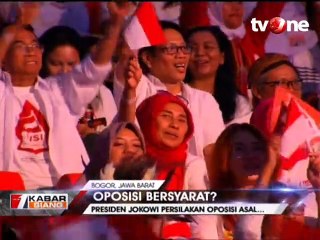 Presiden Jokowi Persilahkan Oposisi, Tapi Bersyarat