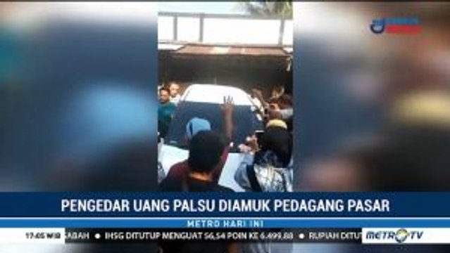 Pengedar Uang Palsu Diamuk Pedagang Pasar Jagalan