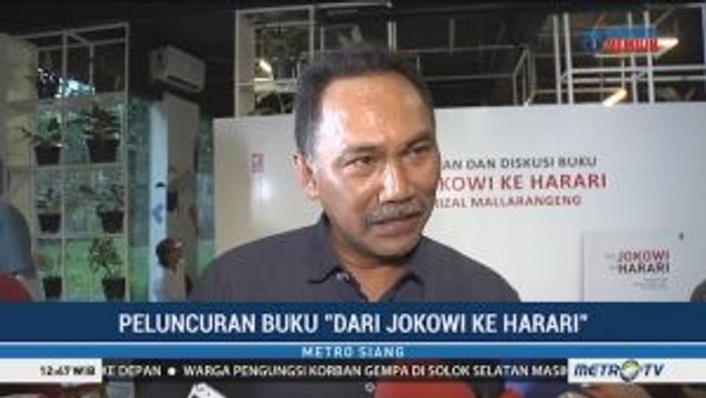 Rizal Mallarangeng Luncurkan Buku 'Dari Jokowi ke Harari'