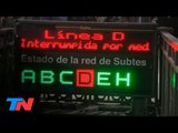 Paro en la línea D del subte: protesta sorpresiva y pasajeros sin poder viajar