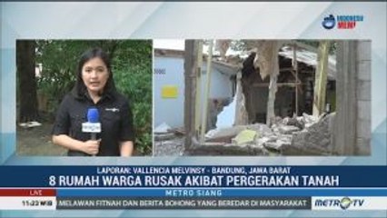 Delapan Rumah Warga di Cililin Rusak Akibat Pergerakan Tanah