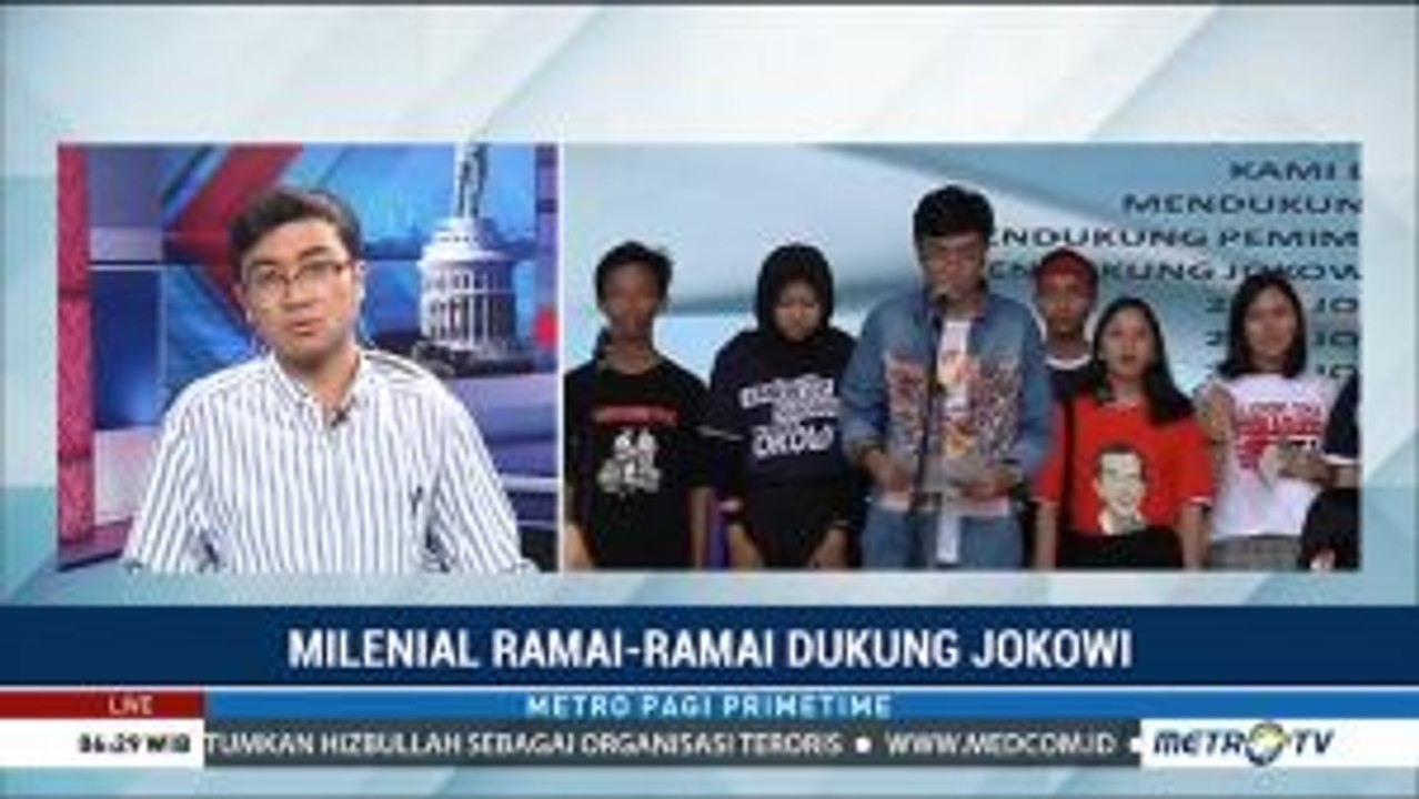 Milenial Ramai-ramai Dukung Jokowi-Ma'ruf