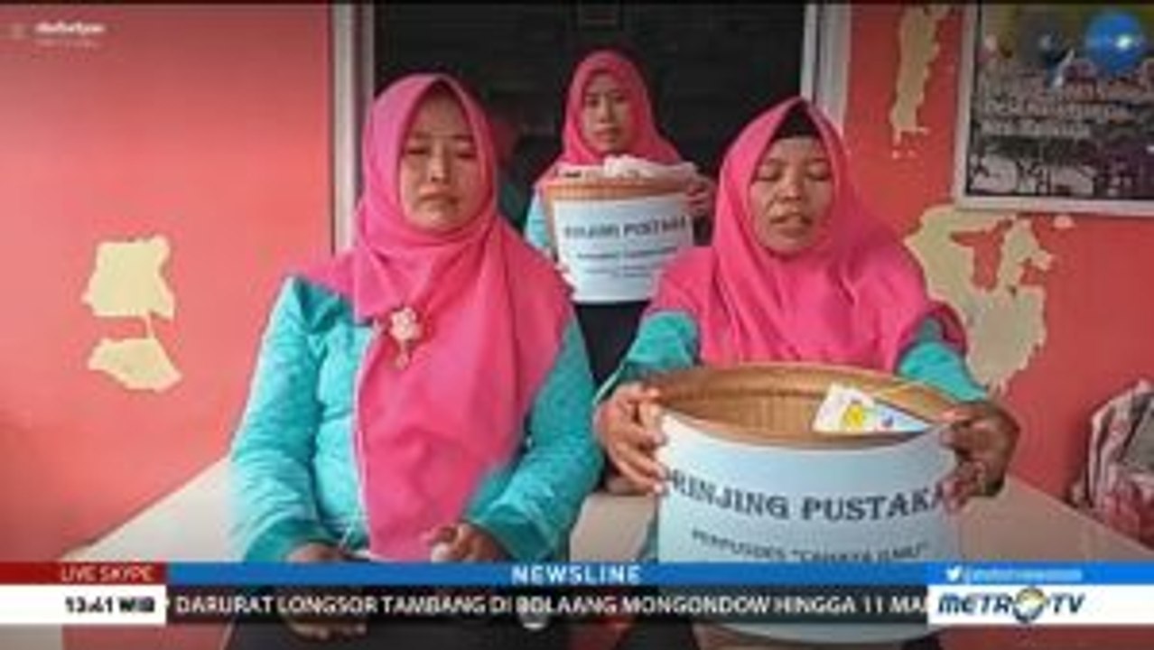 Rinjing Pustaka, Keliling Desa Menebar Semangat Baca