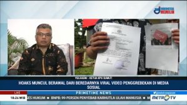 KPU Sumut Laporkan Hoaks Surat Suara Tercoblos ke Polisi