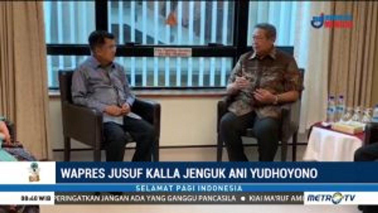Wapres JK Jenguk Ani Yudhoyono