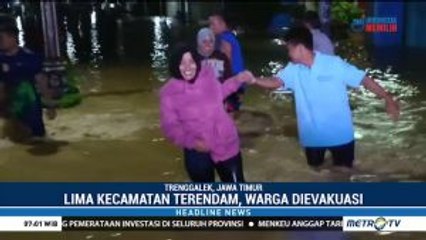 Lima Kecamatan di Trenggalek Terendam Banjir