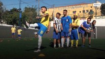 Двойники знаменитых футболистов приняли участие в благотворительной акции