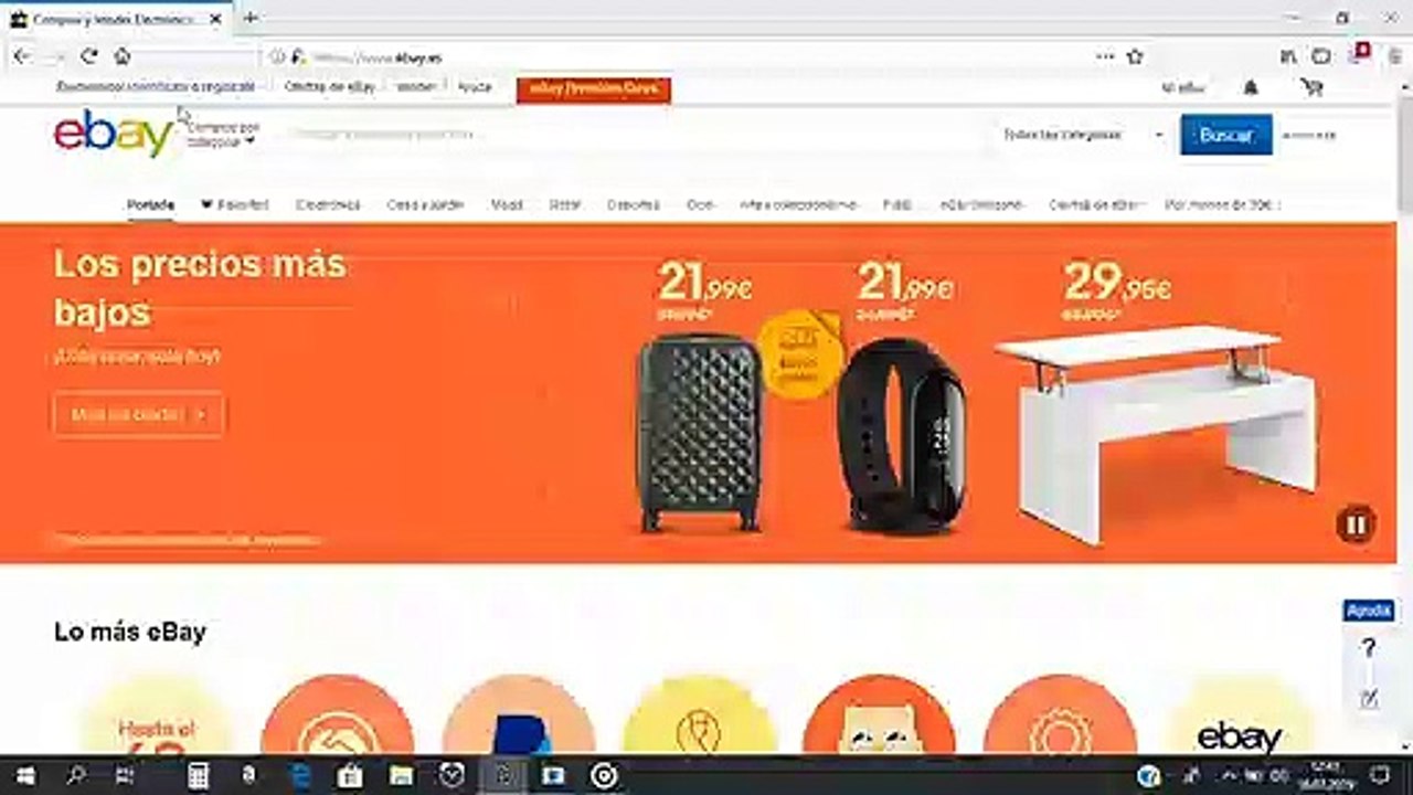 Como abrir una cuenta en Ebay gratis facil y rapido 2019