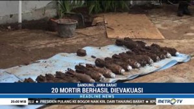 118 Mortir Ditemukan di Pekarangan Rumah Warga Bandung