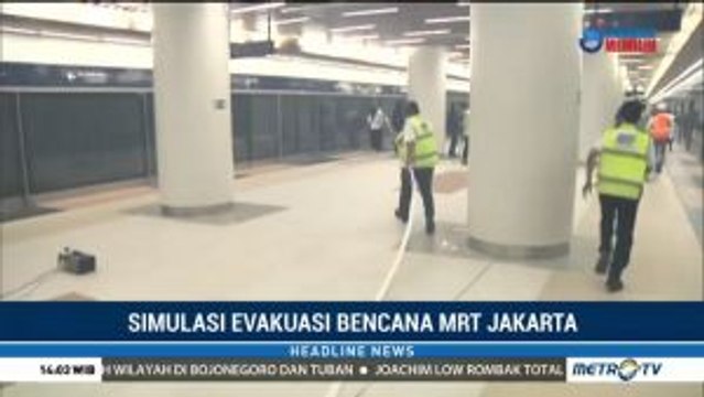 MRT Jakarta Gelar Simulasi Bencana Kebakaran
