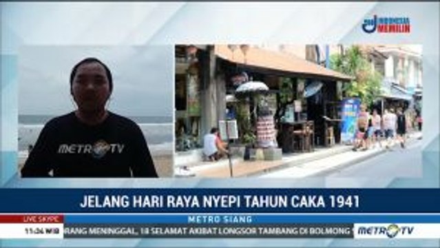 Suasana Pantai Kuta Jelang Hari Raya Nyepi