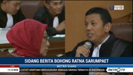 Sidang Eksepsi, Pengacara Ratna Sarumpaet Sebut Dakwaan JPU Keliru