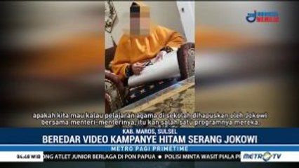Beredar Video Kampanye Hitam Serang Jokowi di Maros