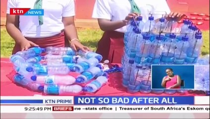 How Kenyan girl is turing plastics into glorious income