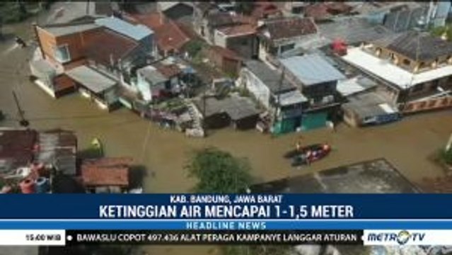 Banjir Masih Merendam Tiga Kecamatan di Kabupaten Bandung