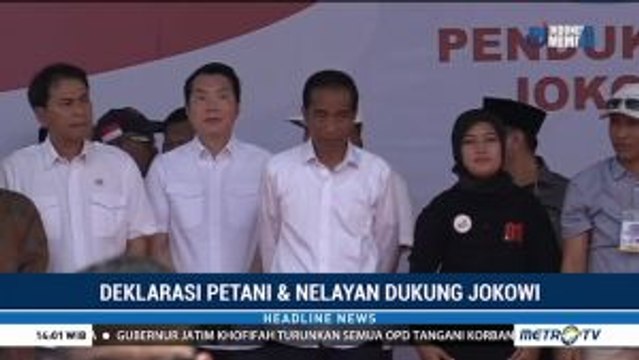 Jokowi Hadiri Deklarasi Dukungan Petani dan Nelayan se-Lampung