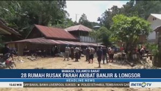 Alat Berat Dikerahkan untuk Bersihkan Material Longsor di Mamasa