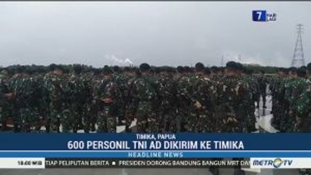 Kawal Pembangunan Trans Papua, 600 Personel TNI AD Dikirim ke Timika