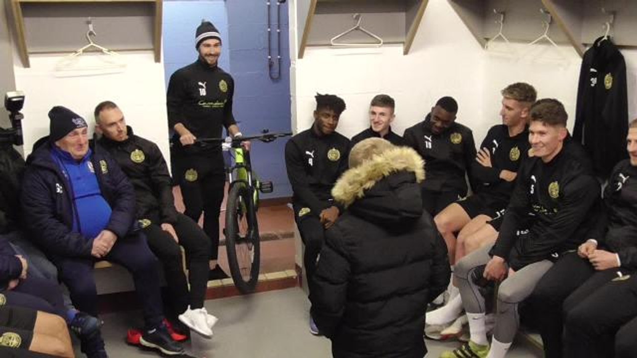 South Shields FC players buy young fan a new bike after his is stolen