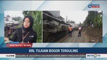 Evakuasi KRL Anjlok di Bogor Tunggu Alat Berat