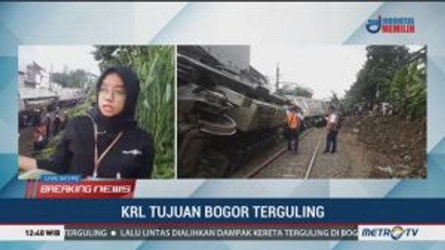Evakuasi KRL Anjlok di Bogor Tunggu Alat Berat