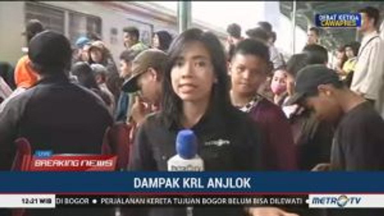 Jalur KRL Jakarta-Bogor Belum Bisa Dilalui