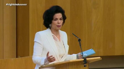 Bianca Jagger's speech at the Scottish Parliament