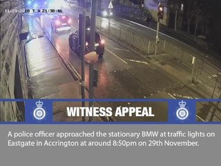 The hit and run happened at just after 8.50pm on Thursday, November 29 in Eastgate, Accrington.