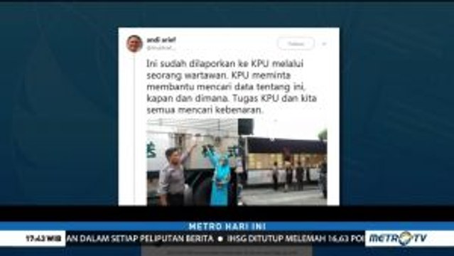 Cuitan Andi Arief soal Surat Suara di Kontainer Bertulis Huruf Kanji Bikin Heboh