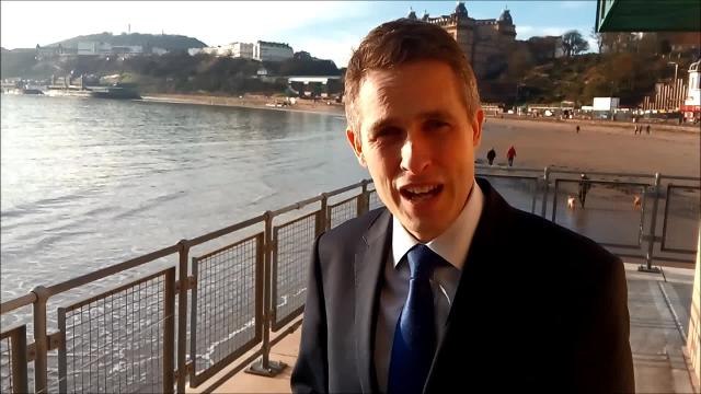 Gavin Williamson in Scarborough