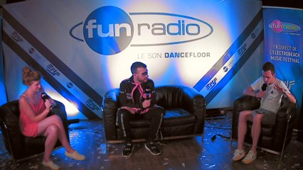 Don Diablo en interview dans le studio de Fun Radio à l'EMF 2019