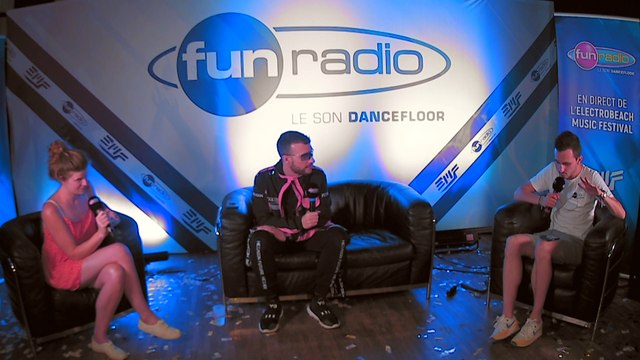 Don Diablo en interview dans le studio de Fun Radio à l'EMF 2019