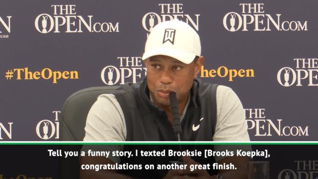 I've heard nothing... - Woods on texting Koepka