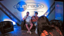 Kungs en interview dans le studio de Fun Radio à l'EMF 2019