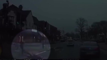 Dashcam footage of cyclist hit by drug dealer