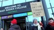 Strike action at East Sussex College in Hastings