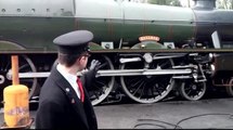 Bahamas steam locomotive at Haworth Station