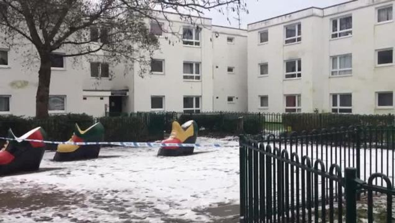 Flats remained taped off this morning after a man dies.