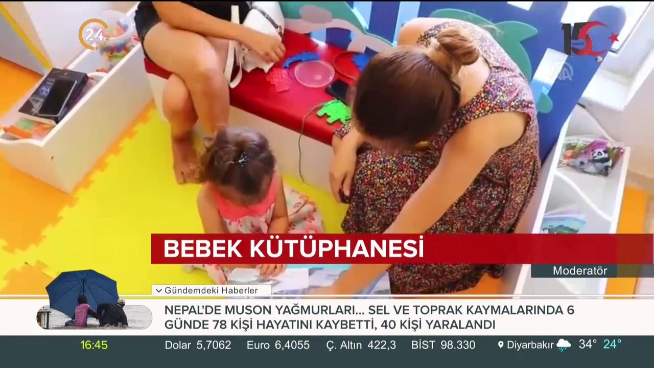 Bebek kütüphanesi açıldı
